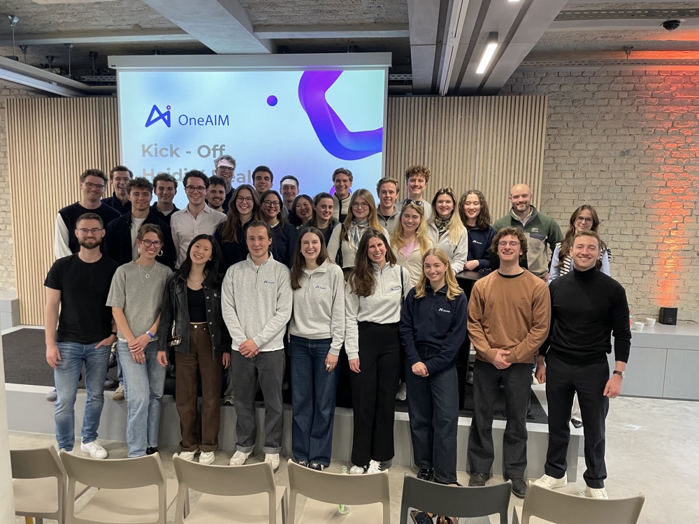 The OneAIM cohort at the kickoff event